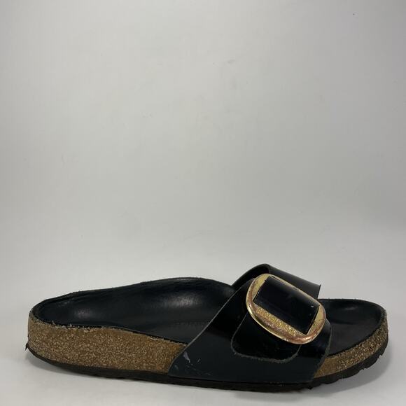 Birkenstock Madrid Big Buckle High Shine Patent High Shine Size 38, US 7-7.5 - Picture 1 of 15